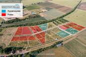 Prodej posledních 4 pozemků z celkových 20ti, k.ú. Havraníky u Znojma, cena 2600 CZK / m2, nabízí 